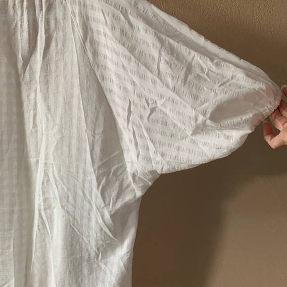 Anthropologie V-Neck Tiered-Sleeve Tunic Dress - Picture 4 of 5